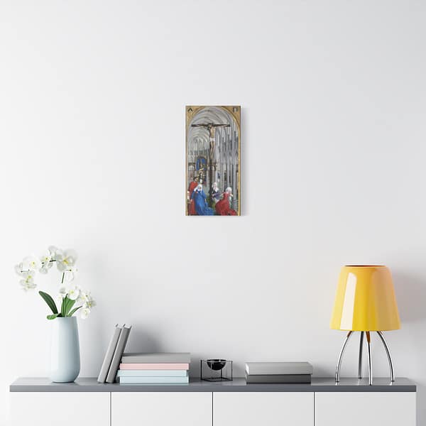 6958910517474770389_2048.jpeg The Seven Sacraments Altarpiece - Central Panel - Rogier van der Weyden (c. 1445-1450) - Medieval Canvas Print