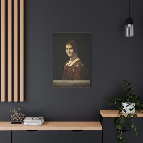 7172628696233810464_2048.jpeg La Belle Ferronnière - Leonardo da Vinci (c. 1490-96) - Renaissance Canvas Print