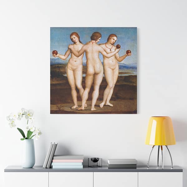 7279628934540028787_2048.jpeg The Three Graces - Raphael (c. 1503-05) - Renaissance Canvas Print