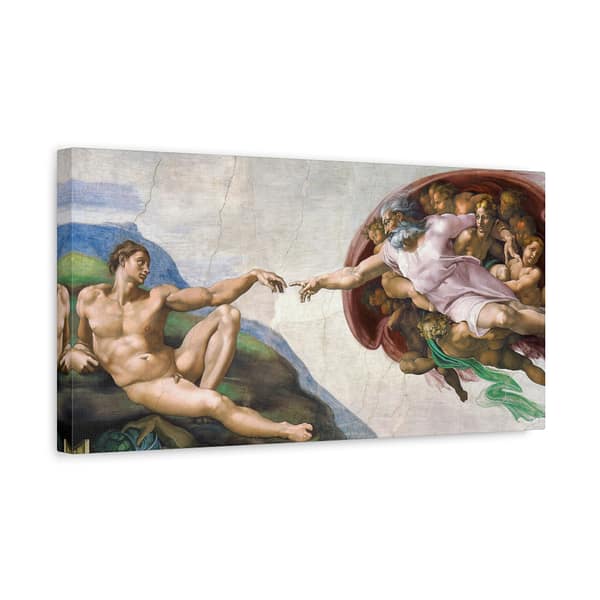 7293681232899578348_2048.jpeg The Creation of Adam - Michelangelo (c. 1508-12) - Renaissance Canvas Print