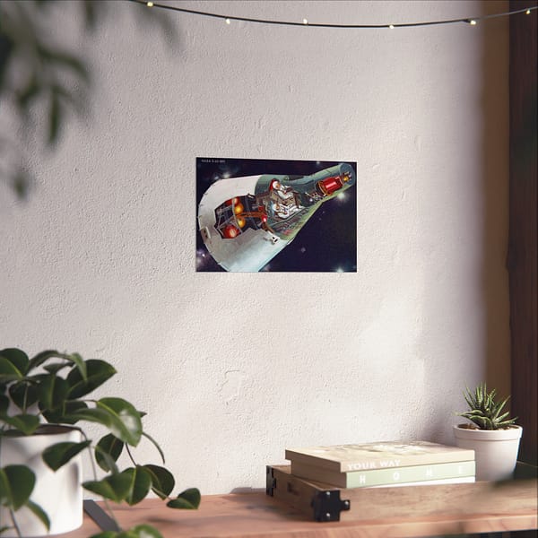 7444032199498975368_2048.jpeg Two-man Gemini Spacecraft in Flight - NASA (c. 1965) - Space Age Poster Print