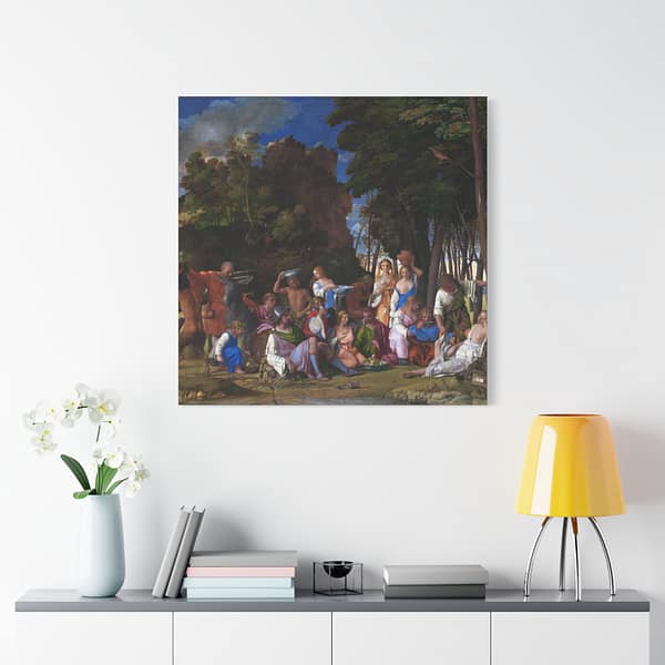 7524055852968996991_2048.jpeg The Feast of the Gods - Giovanni Bellini and Titian (c. 1514-29) - Renaissance Canvas Print