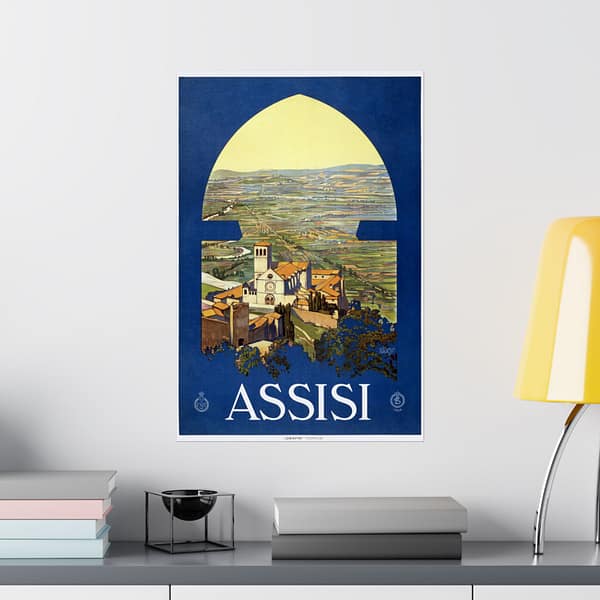 7527365774682912493_2048.jpeg Assisi, Italy - ENIT Italian National Tourist Board - Vittorio Grassi (c. 1920) - Vintage Travel Poster Print