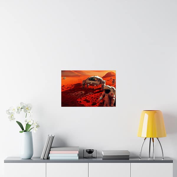7834462029597658598_2048.jpeg Humans on Mars - NASA, Pat Rawlings (1995) - Space Age Poster Print