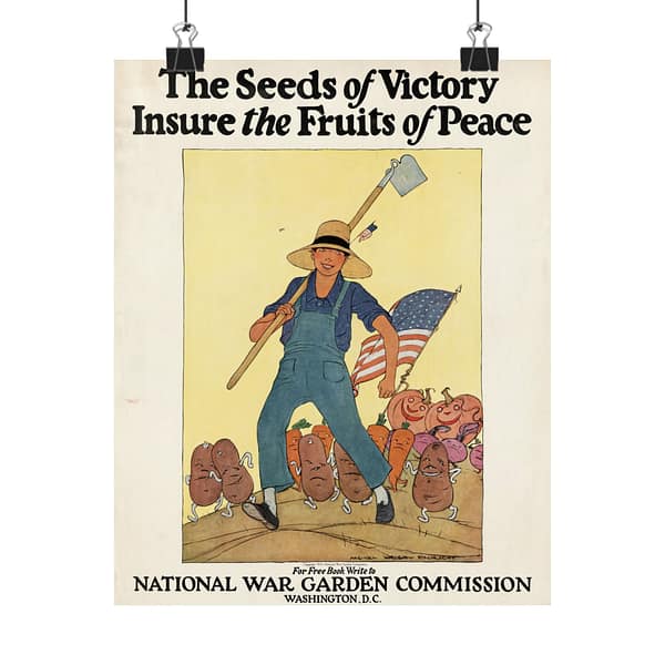 7881517393375705401_2048.jpeg The Seeds of Victory Insure the Fruits of Peace - Maginel Wright Enright (1919) - Patriotic Poster Print