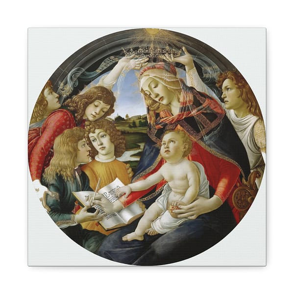 790125640352353403_2048.jpeg The Madonna of the Magnificat - Sandro Botticelli (c. 1481-84) - Renaissance Canvas Print