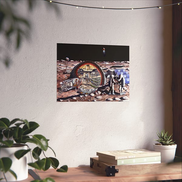 8001322564011431404_2048.jpeg Inflatable Module for Lunar Base - NASA (1989) - Space Age Poster Print
