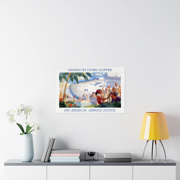 8008959403113828288_2048.jpeg Hawaii by Flying Clipper - Pan American Airways System (1938) - Vintage Travel Poster Print