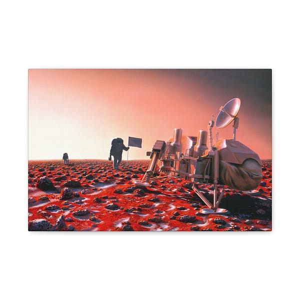 8027744513381666063_2048.jpeg Astronauts Approach Viking 2 - NASA, Pat Rawlings (1991) - Space Age Canvas Print