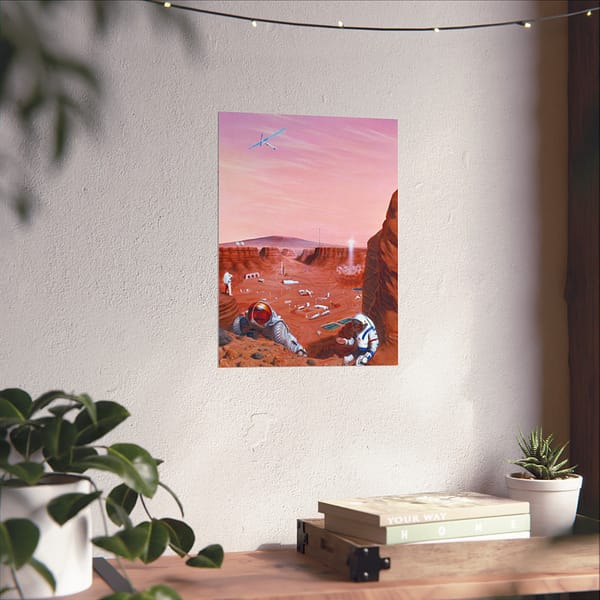 8049570711711333565_2048.jpeg Exploration of the Surface of Mars - NASA (2005) - Space Age Poster Print