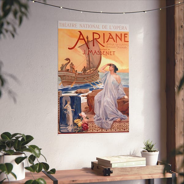 808510057209309395_2048.jpeg Ariane Theatre National De L'Opera - Albert Maignan (1906) - Art Nouveau Poster Print