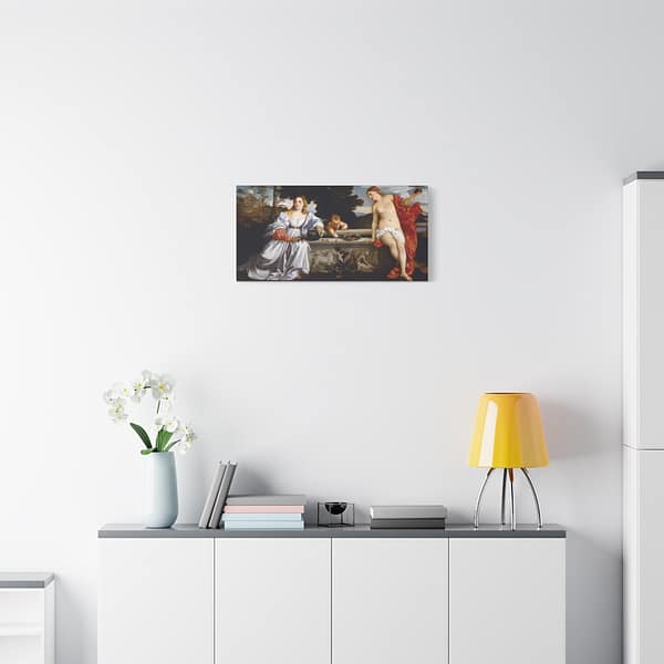 8113312244387420531_2048.jpeg Sacred and Profane Love - Titian (c. 1514) - Renaissance Canvas Print