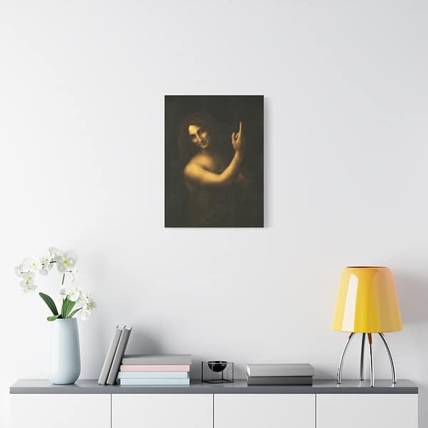 8141043765252847185_2048.jpeg Saint John the Baptist - Leonardo da Vinci (c. 1513-16) - Renaissance Canvas Print