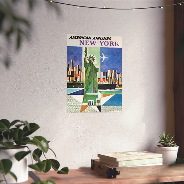 8216188672423163254_2048.jpeg American Airlines - New York - Webber (1964) - Vintage Travel Poster Print