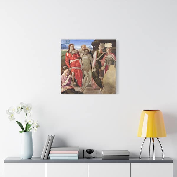8232879178851443813_2048-1.jpeg The Entombment - Michelangelo (c. 1500-01) - Renaissance Canvas Print