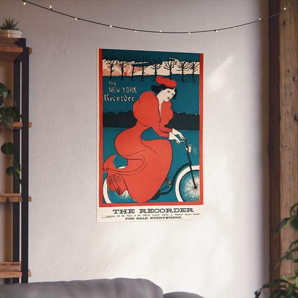 8239912687213389546_2048.jpeg The New York Recorder - G. F. Scotson-Clark (1895) - Art Nouveau Poster Print
