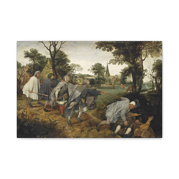 8255689566519167865_2048.jpeg The Parable of the Blind Leading the Blind - Pieter Bruegel the Elder (1568) - Renaissance Canvas Print