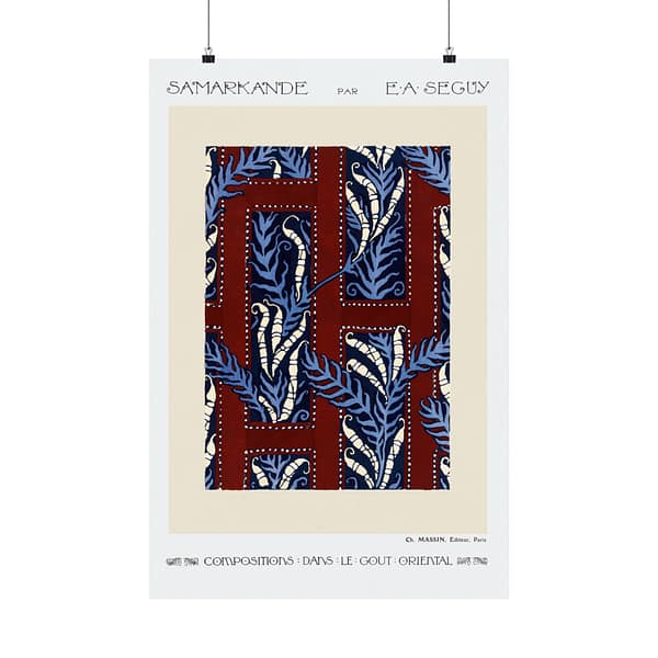 8317835548931813193_2048.jpeg Fern Pochoir Pattern - Compositions dans le Gout Oriental - E. A. Séguy (1914) - Art Deco Poster Print