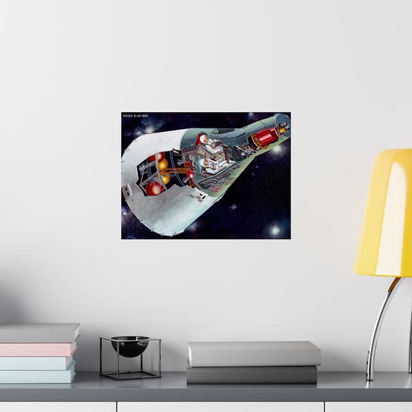 8327714713216062452_2048.jpeg Two-man Gemini Spacecraft in Flight - NASA (c. 1965) - Space Age Poster Print