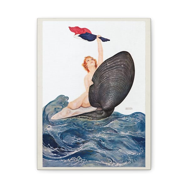 8402120478536307390_2048.jpeg Vive la France - Raphael Kirchner (1917) - Patriotic WWI Canvas Print