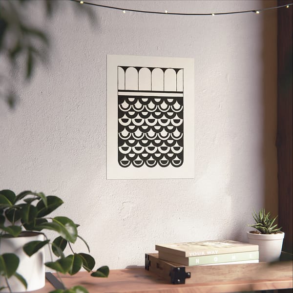 8404217316038776322_2048.jpeg Ornament of Scales (Ornament van Schubben) - Samuel Jessurun de Mesquita - Art Deco Poster Print