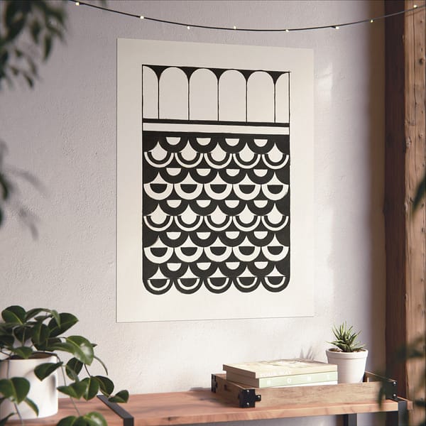 8427001738428234175_2048.jpeg Ornament of Scales (Ornament van Schubben) - Samuel Jessurun de Mesquita - Art Deco Poster Print