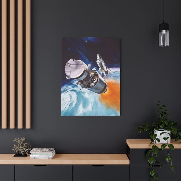 850100038820064422_2048.jpeg Solar Polar Spacecraft Concept - NASA (1978) - Space Age Canvas Print