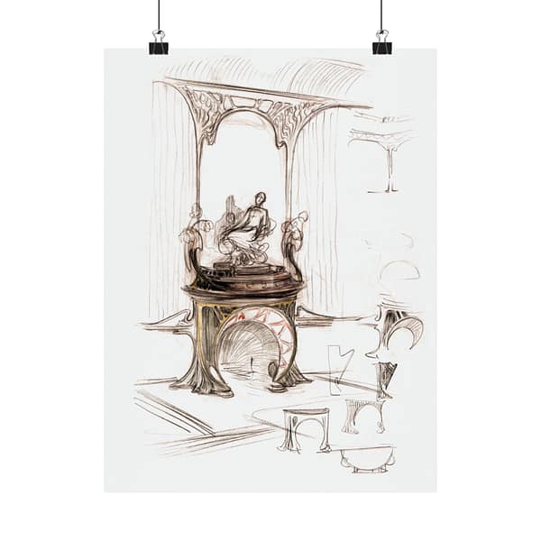 8523292525400013041_2048.jpeg Sketch for a Fireplace - Alphonse Mucha - Art Nouveau Poster Print