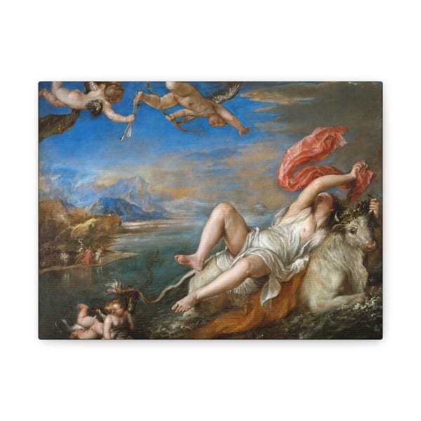 8548829555698843765_2048.jpeg The Abduction of Europa - Titian (c. 1560-62) - Renaissance Canvas Print