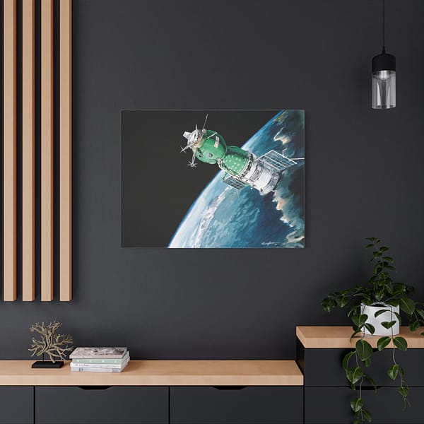 8582475749158182368_2048.jpeg The Soyuz 19 ASTP Spacecraft - NASA, Paul Fjeld (1975) - Space Age Canvas Print