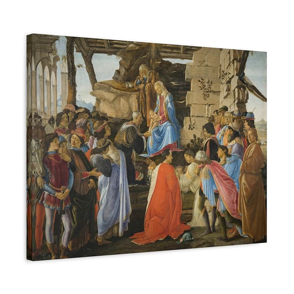 8633591779087347199_2048.jpeg Adoration of the Magi - Sandro Botticelli (c. 1475-76) - Renaissance Canvas Print