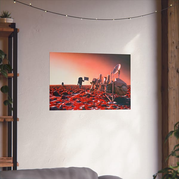 8678337449138297461_2048.jpeg Astronauts Approach Viking 2 - NASA, Pat Rawlings (1991) - Space Age Poster Print