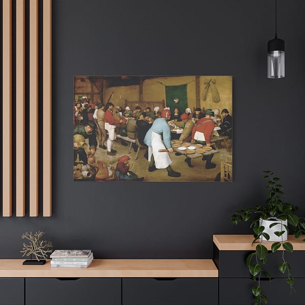 8755708819238579391_2048.jpeg The Peasant Wedding - Pieter Bruegel the Elder (1567) - Renaissance Canvas Print