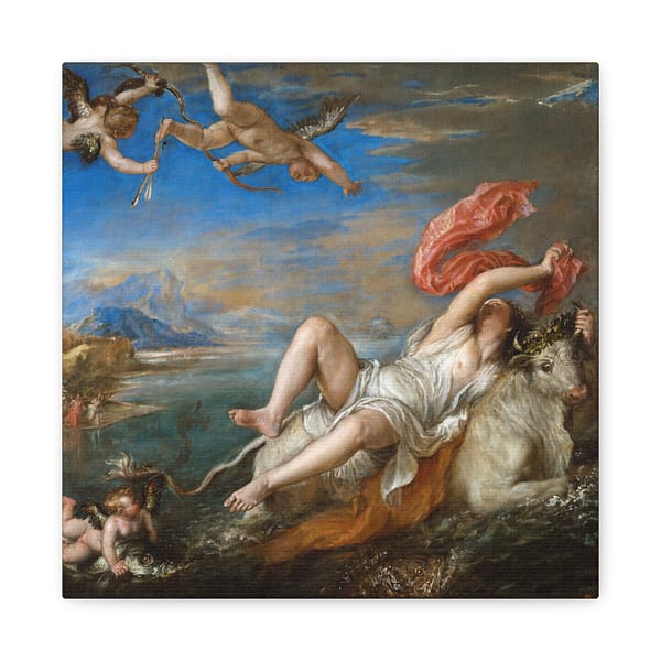 8780989425803725370_2048.jpeg The Abduction of Europa - Titian (c. 1560-62) - Renaissance Canvas Print