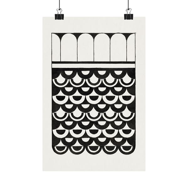 8821068881794246375_2048.jpeg Ornament of Scales (Ornament van Schubben) - Samuel Jessurun de Mesquita - Art Deco Poster Print