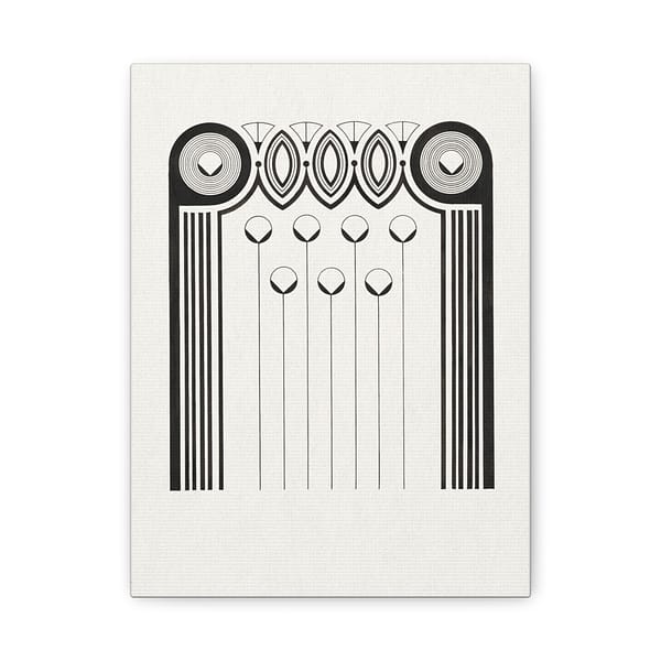 8887395786173510349_2048.jpeg Ornamental Letterpress Stamp for a Book Binding - Samuel Jessurun de Mesquita - Art Deco Canvas Print