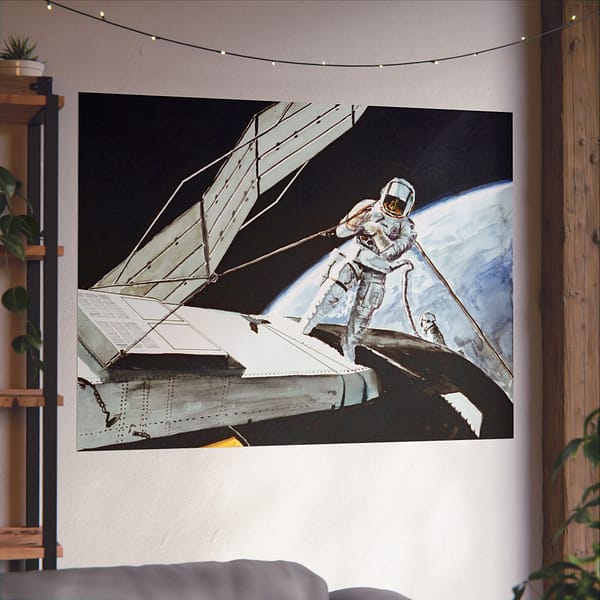 8923377589342287518_2048.jpeg Charles Conrad Jr., Skylab 2 Commander - NASA, Paul Fjeld (1973) - Space Age Poster Print