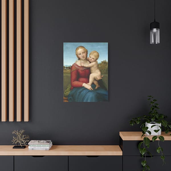 901900250158564296_2048.jpeg The Small Cowper Madonna - Raphael (c. 1504-05) - Renaissance Canvas Print