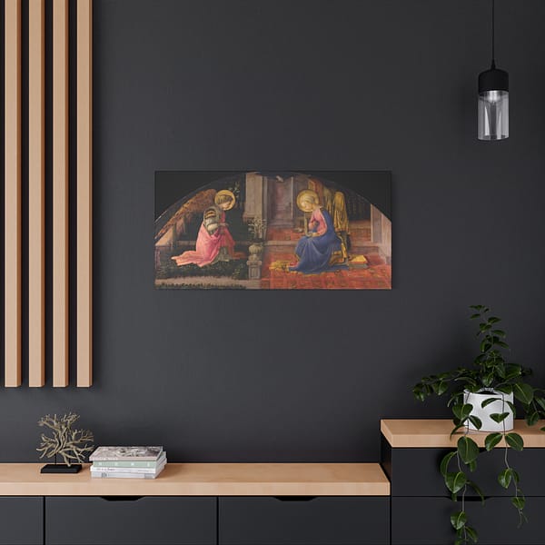 9073271349282631380_2048.jpeg The Annunciation - Filippo Lippi (c. 1450-53) - Renaissance Canvas Print