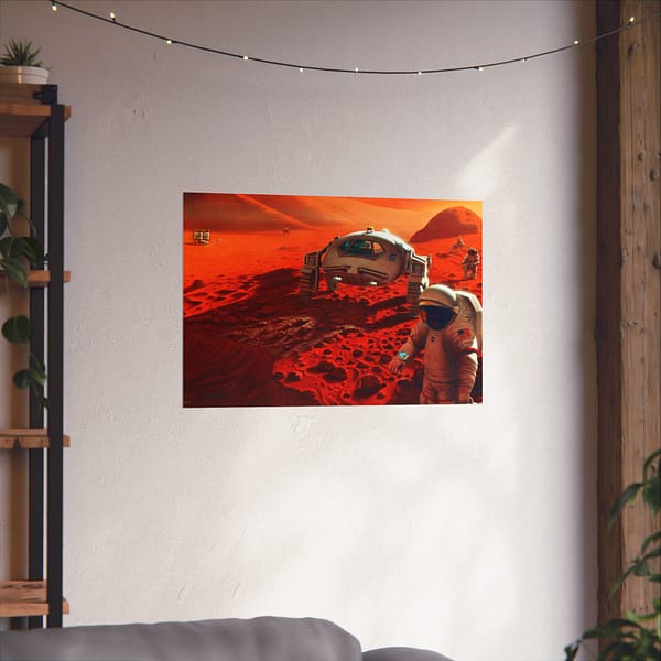 9115421887274361767_2048.jpeg Humans on Mars - NASA, Pat Rawlings (1995) - Space Age Poster Print