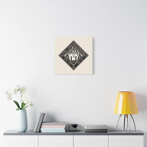 9211428842823115211_2048.jpeg Vignette in Memory of Mary Vincentia Huizinga-Schorer - Richard Roland Holst (1919) - Art Deco Canvas Print