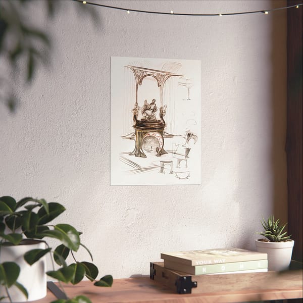 9273776583119099431_2048.jpeg Sketch for a Fireplace - Alphonse Mucha - Art Nouveau Poster Print