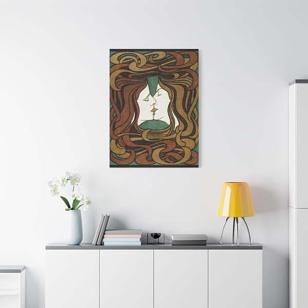 9282876876006063746_2048.jpeg The Kiss - Peter Behrens (1898) - Art Nouveau Canvas Print