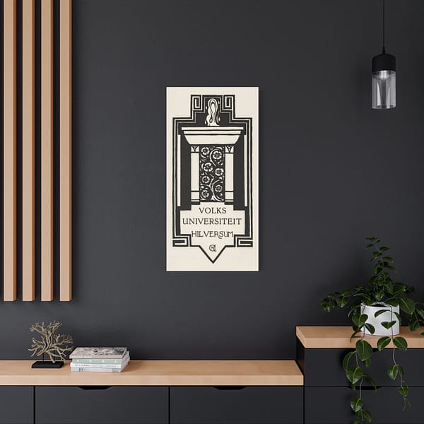 936874824289271399_2048.jpeg Zuil, Volksuniversiteit Hilversum - Richard Roland Holst (1920) - Art Deco Canvas Print