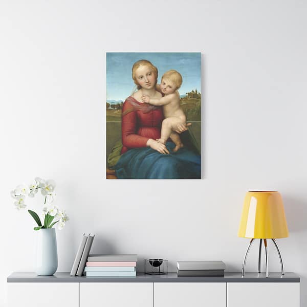 9533068626489046958_2048.jpeg The Small Cowper Madonna - Raphael (c. 1504-05) - Renaissance Canvas Print