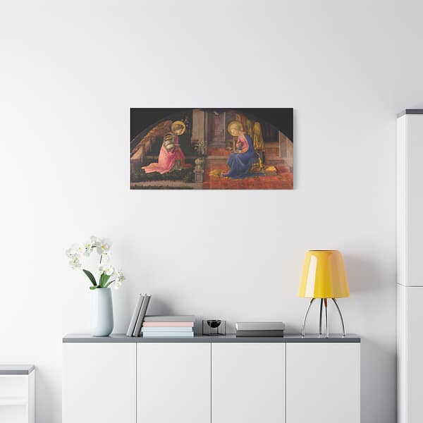 9573887326964441743_2048.jpeg The Annunciation - Filippo Lippi (c. 1450-53) - Renaissance Canvas Print