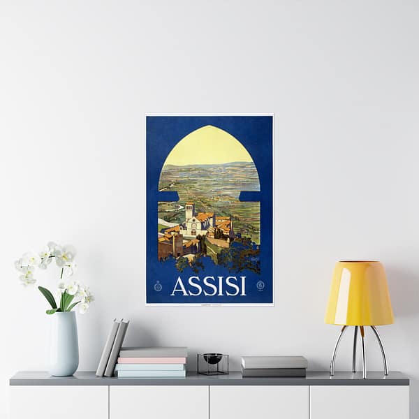 9630816889668589520_2048.jpeg Assisi, Italy - ENIT Italian National Tourist Board - Vittorio Grassi (c. 1920) - Vintage Travel Poster Print