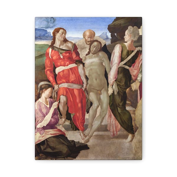 9666037725713829708_2048-1.jpeg The Entombment - Michelangelo (c. 1500-01) - Renaissance Canvas Print