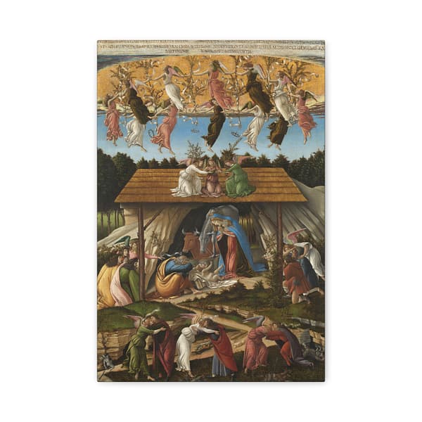 9753819130204428531_2048.jpeg The Mystical Nativity - Sandro Botticelli (1500-01) - Renaissance Canvas Print