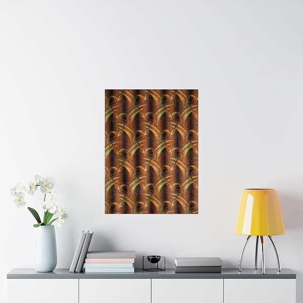 9861292051272194952_2048.jpeg Stylized Leaf Velvet Fabric Pattern (c. 1930s) - Art Deco Poster Print